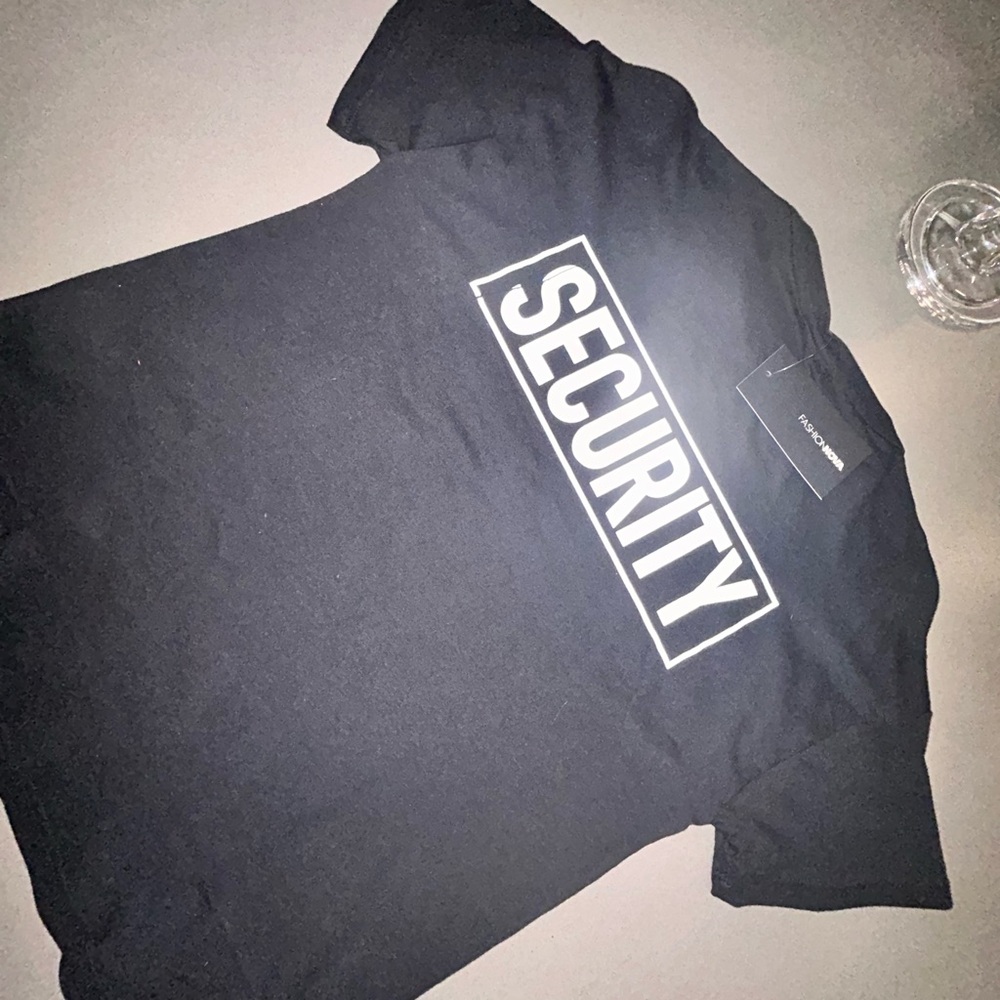Fashion Nova Black Security Tee